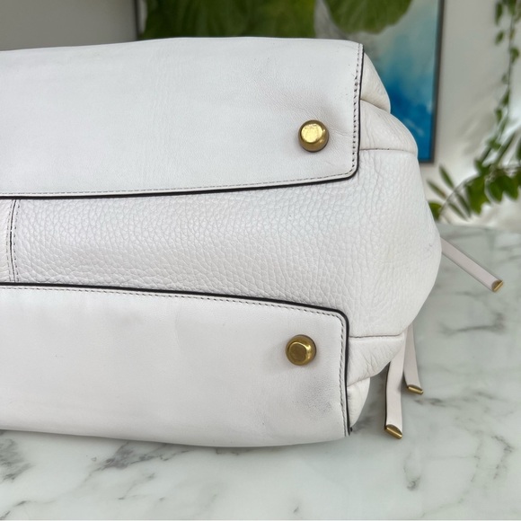 COACH 1941 Harmony Hobo In Colorblock Leather With Snakeskin Detail 69074 Chalk - Picture 6 of 16